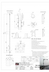 Trụ Đèn 12m - 2 Đoạn Nối Lồng