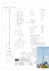 Trụ Đèn Bát Giác 8m